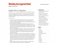 bedeutungswirbel.wordpress.com Webseite Vorschau