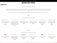 achillesheel.co.uk Webseite Vorschau