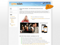 cortex-tickets.de Webseite Vorschau
