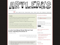 art-leaks.org Webseite Vorschau