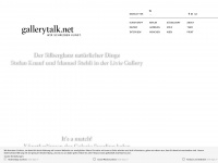gallerytalk.net Webseite Vorschau