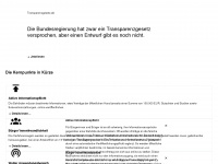 transparenzgesetz.de Webseite Vorschau