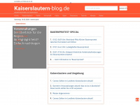 kaiserslautern-blog.de Webseite Vorschau