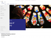 archbishopofcanterbury.org Webseite Vorschau