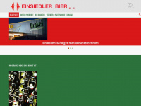 einsiedlerbier.ch Webseite Vorschau