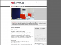 hoerkomm.de Webseite Vorschau