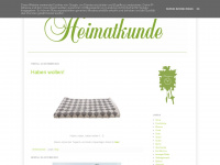 heimat-kunde.blogspot.com Webseite Vorschau