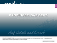 prodinger.at Webseite Vorschau