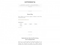 differentia.wordpress.com Webseite Vorschau