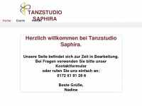 tanzstudio-saphira.de Webseite Vorschau