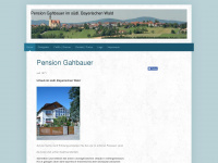 pension-gahbauer.de Webseite Vorschau
