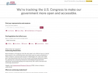 govtrack.us Webseite Vorschau