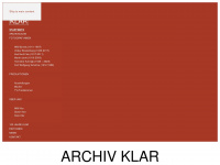 archiv-klar.de Webseite Vorschau