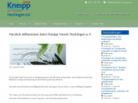 kneippverein-hechingen.de Webseite Vorschau