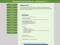 wanderfreunde-rothenbuch.de Webseite Vorschau