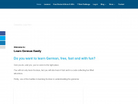 learn-german-easily.com Webseite Vorschau