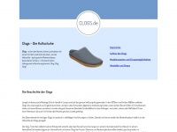 clogs.de Webseite Vorschau