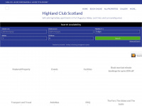 highlandclubscotland.co.uk Webseite Vorschau