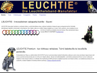 leuchtie.fi Webseite Vorschau