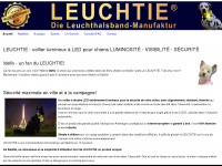 leuchtie.fr Webseite Vorschau