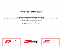 prodesign-berlin.de Webseite Vorschau