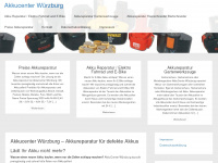 akkucenter-wue.de Webseite Vorschau