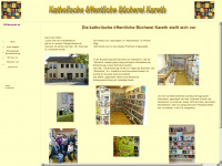 buecherei-kareth.de Webseite Vorschau