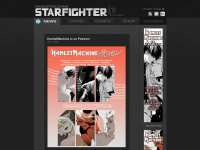 starfightercomic.com Webseite Vorschau