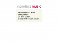 introducemusic.ch Webseite Vorschau