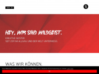 wildgeist.com Webseite Vorschau