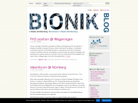 bionik-blog.de Webseite Vorschau