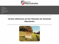 albertshofen.de Webseite Vorschau