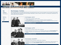 blue-champagne.com Webseite Vorschau