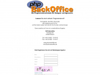 php-backoffice.de Webseite Vorschau