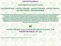 kaffeefreunde.eu Webseite Vorschau
