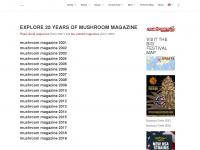 mushroom-magazine.com Webseite Vorschau