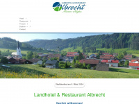 landhotel-albrecht.de Webseite Vorschau