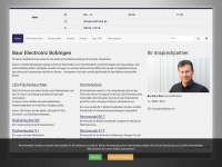 baur-electronic.com Webseite Vorschau