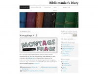 bibliomaniacsdiary.wordpress.com Webseite Vorschau