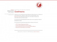 goetheana.de Webseite Vorschau