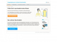 lehrbuch-sportmedizin.de Webseite Vorschau