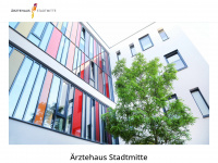 aerztehaus-stadtmitte.de Webseite Vorschau