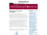 wahlkampfarena.wordpress.com Webseite Vorschau