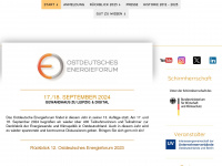 ostdeutsches-energieforum.de Webseite Vorschau