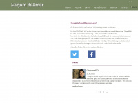 mirjamballmer.ch Webseite Vorschau