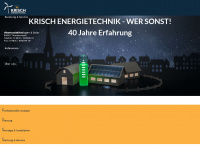 krisch-energietechnik.de Webseite Vorschau
