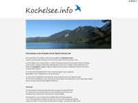 kochelsee.info Webseite Vorschau