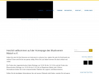 musikvereinmalsch.de Webseite Vorschau