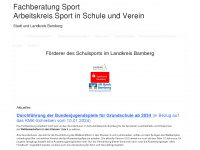 schulsport-bamberg.de Webseite Vorschau