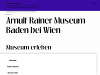 arnulf-rainer-museum.at Webseite Vorschau